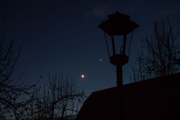 Луна и Венера 26.04.2020 - астрофотография