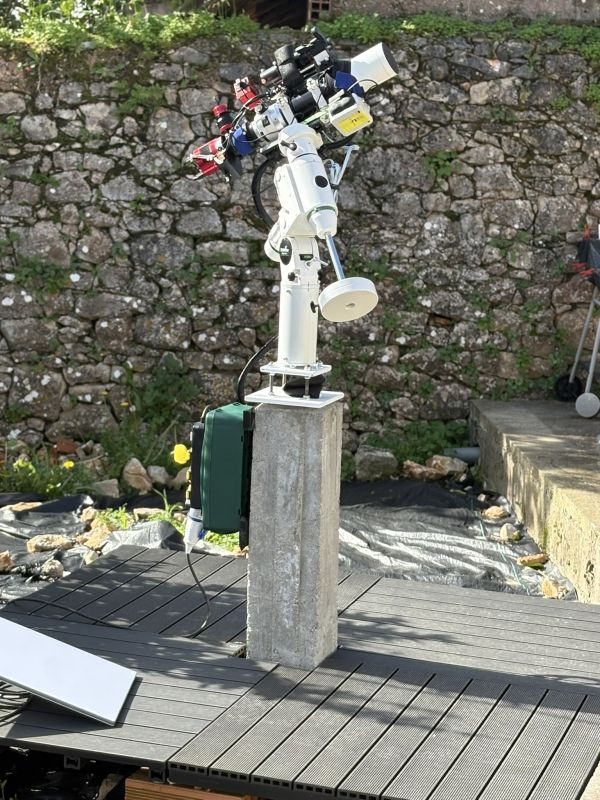 My rig on the new concrete pole - Astrophotography