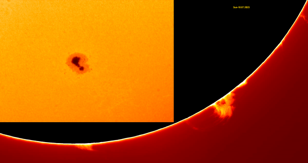 Протуберанец-Sun-10.07.2023 - астрофотография