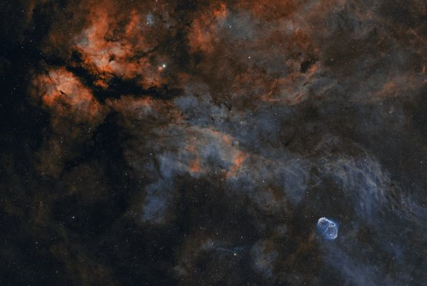 Butterfly Nebula and Crescent - Astrophotography
