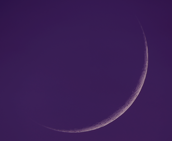 Растущий месяц 26.03.20 - астрофотография