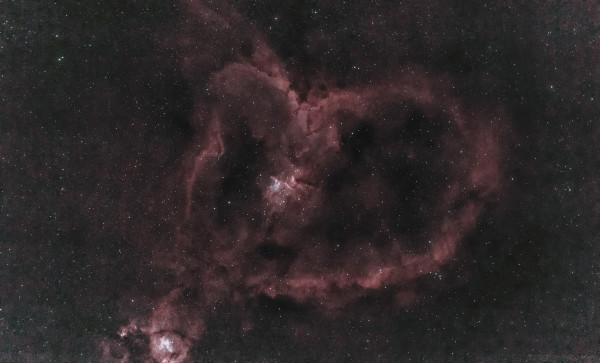 IC-1805 (Heart Nebula), HOO palette - Astrophotography