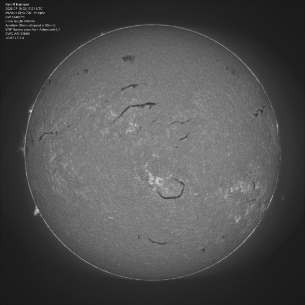 Solar Ha using SHG - Astrophotography