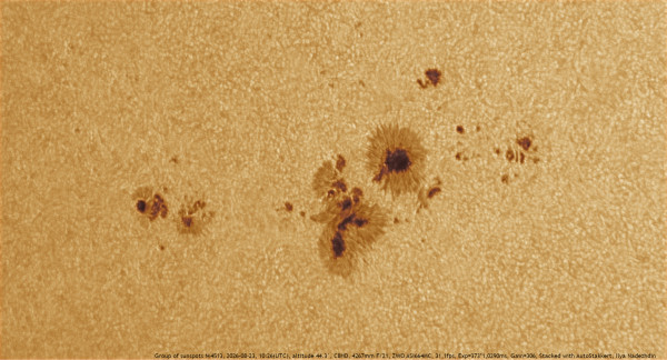 Sunspot group 4513 - Astrophotography