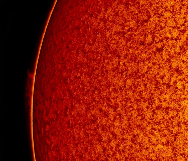 2018.08.04 Sun big prominence H-Alpha - астрофотография