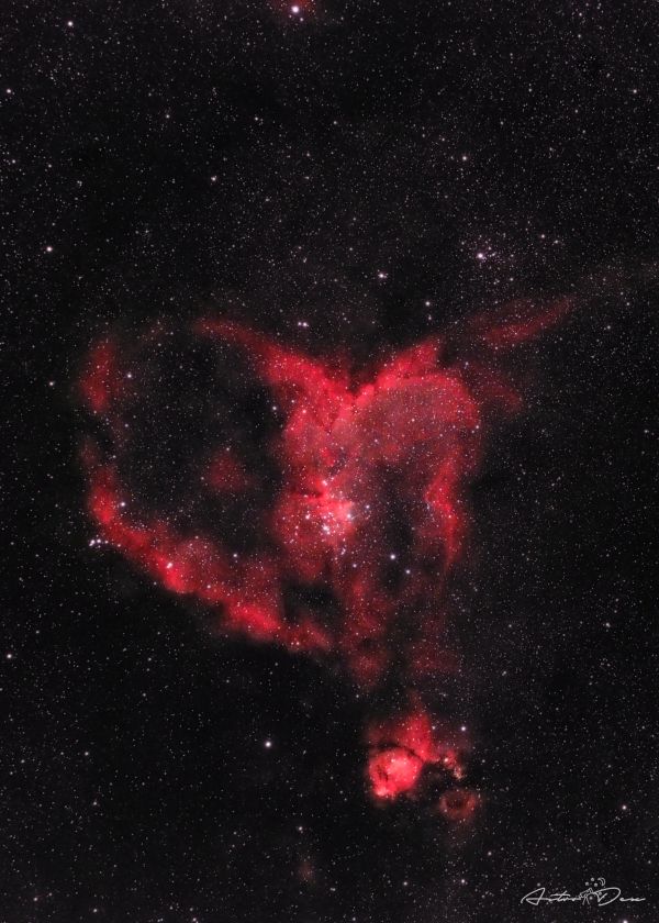 IC1805 The Heart nebula - астрофотография