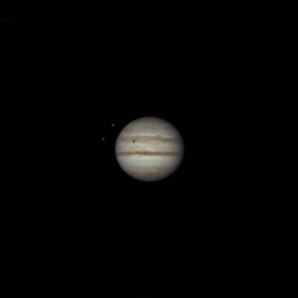 Юпитер и его спутники Ио и Ганимед. 02.08.2022 - астрофотография