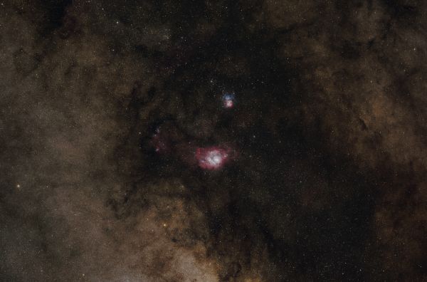 M8, M21, M21 и всё, что рядом - астрофотография