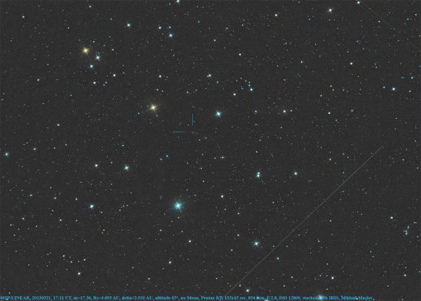 402P/LINEAR - астрофотография