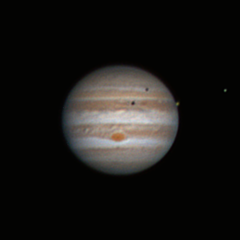 Double Eclipse on Jupiter 29.05.2017 - астрофотография