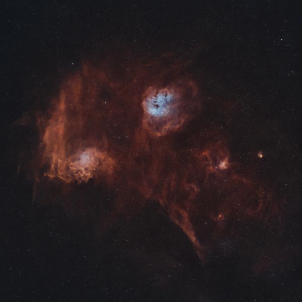 IC405, IC410 - астрофотография