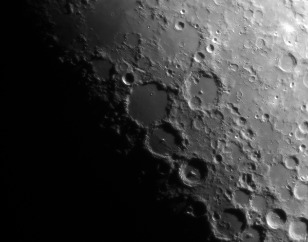 Район кратеров Птолемей и Альфонс - астрофотография