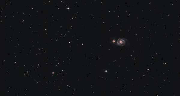 Галактика Водоворот 25.02.2022 - астрофотография