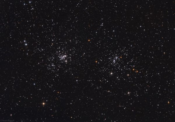 Двойное рассеяное скопление в Персее H+X (Хи и Аш Персея) NGC 869, NGC 884 - астрофотография