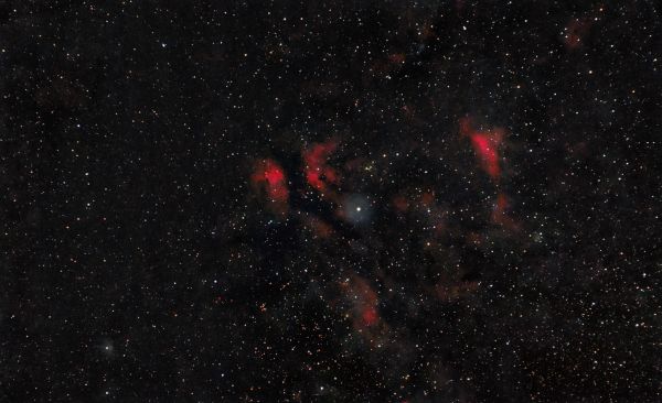 Окрестности звезды Садр - астрофотография