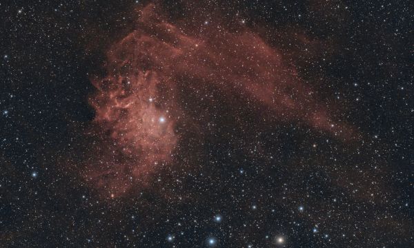 Burning star SH2-229 (C31, IC 405) - Astrophotography