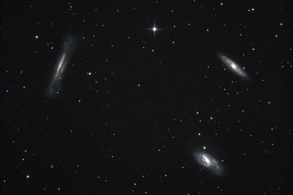Leo Triplet - M65 M66 NGC 3628 - астрофотография