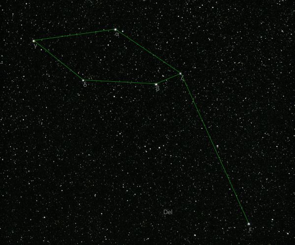 Созвездие Дельфина - астрофотография