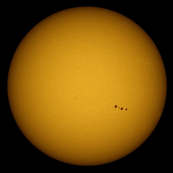 Панорама Солнца в прямом фокусе - астрофотография