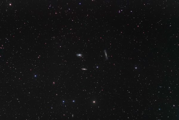 Галактики M65, M66, NGC 3628 (триплет) и др. - астрофотография