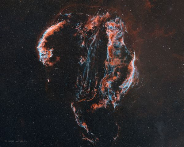 Veil. 2x1 mosaic. - Astrophotography