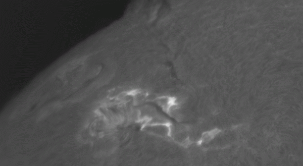 M4.5 flare through the clouds. 26-08-2025 - Astrophotography