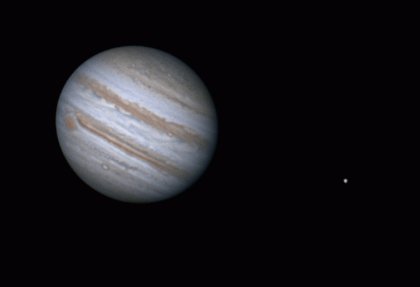 Анимация Юпитера и Европы 10.09.2023 01:27-01:44 МСК - астрофотография