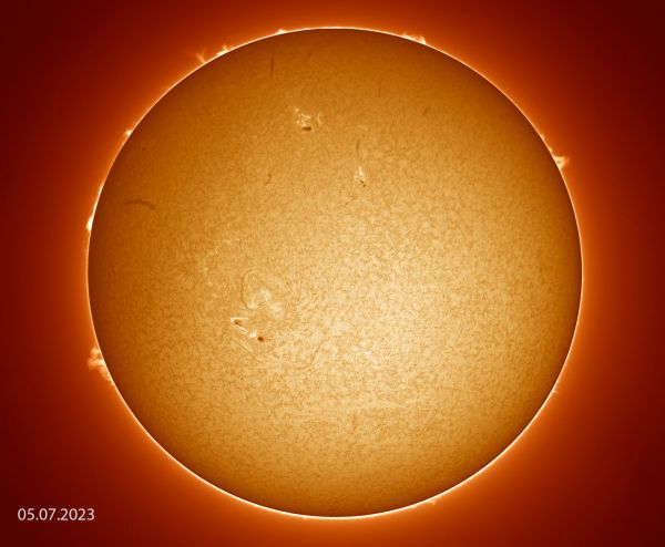 Солнце   05.07.2023  - астрофотография