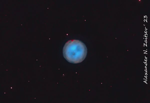 Туманность Сова (Owl Nebula)  M97 в фильтрах Ha и OIII - астрофотография