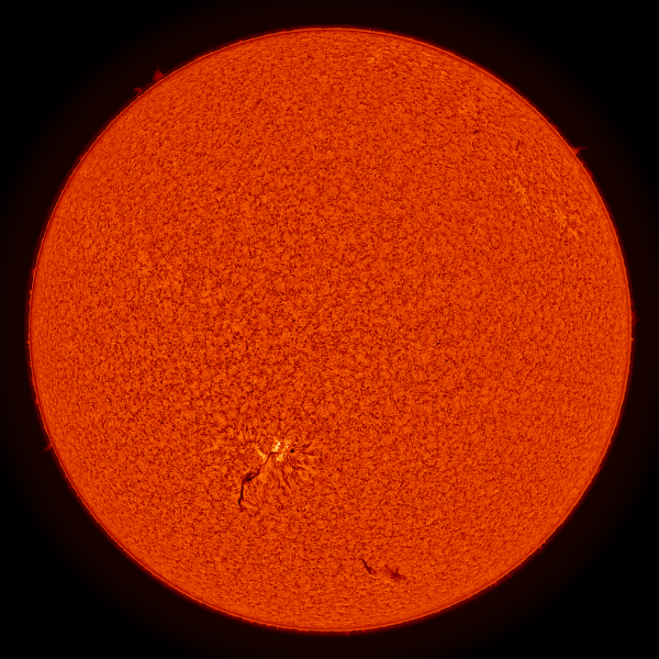 2020.06.09 Sun Full Disk H-Alpha (color) - астрофотография