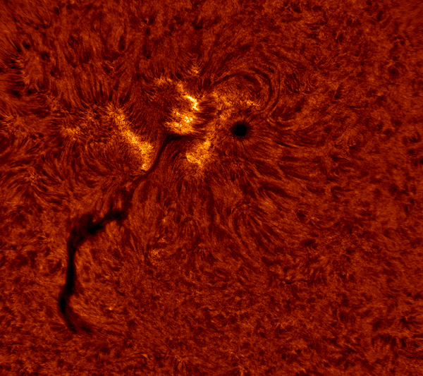 2020.06.09 Sun AR12765 H-Alpha (color) - астрофотография