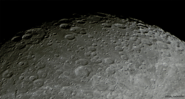 The Moon's south pole. - Astrophotography