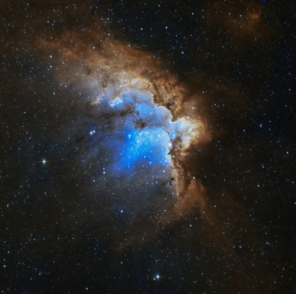 NGC 7380 (Туманность Колдун) - астрофотография