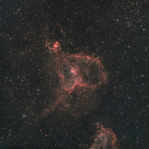 Туманность «Сердце», IC 1805 - астрофотография
