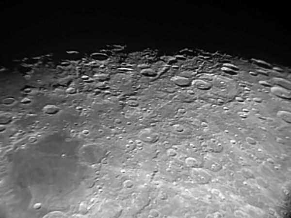 Первые лунные кратеры (1) - астрофотография