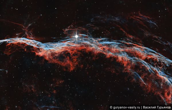 Ведьмина метла — Волокнистая туманность — NGC 6960 - астрофотография