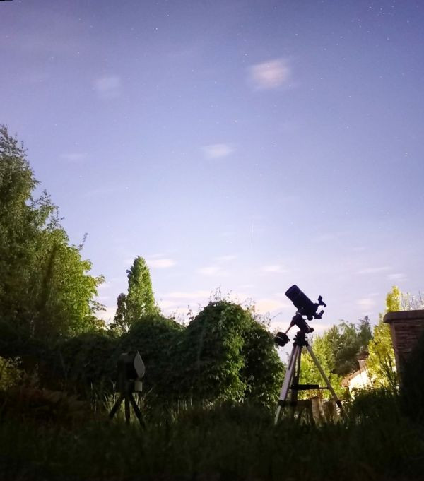 ZWO Seestar S50 and Levenhuk Skyline PRO 127 MAK under the starry sky - Astrophotography