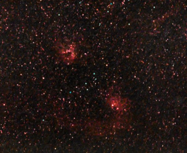 IC 405, 410 - астрофотография