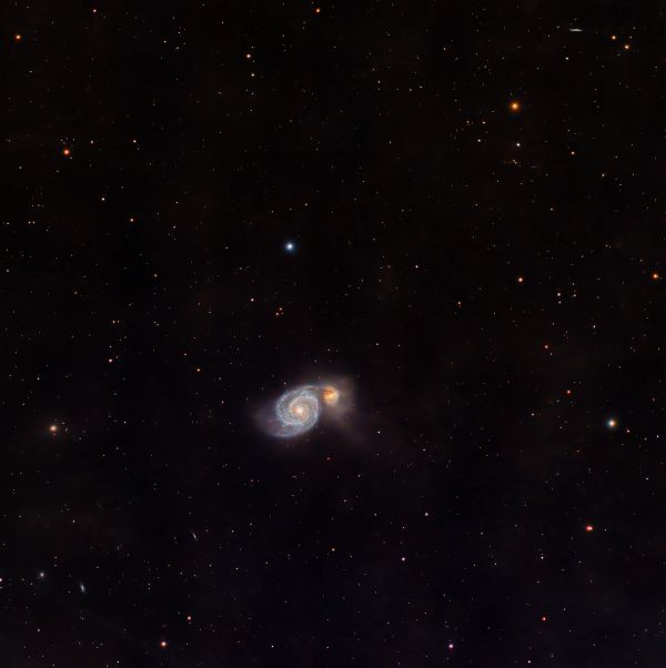 Водоворот M51 - астрофотография