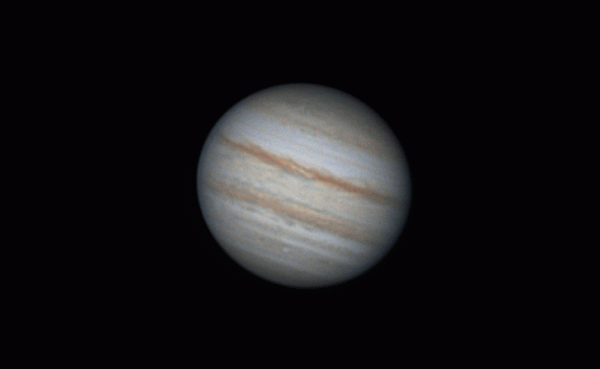 Анимация вращения Юпитера 26.08.22 (2.12 - 4.23) - астрофотография