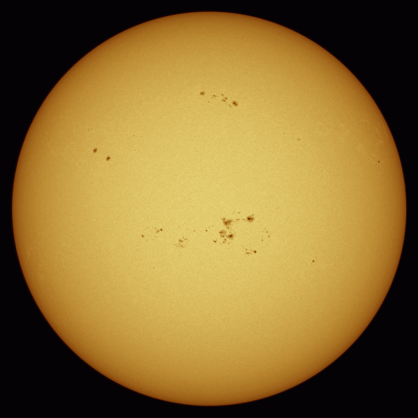Солнце 20-21. 04.24  - астрофотография