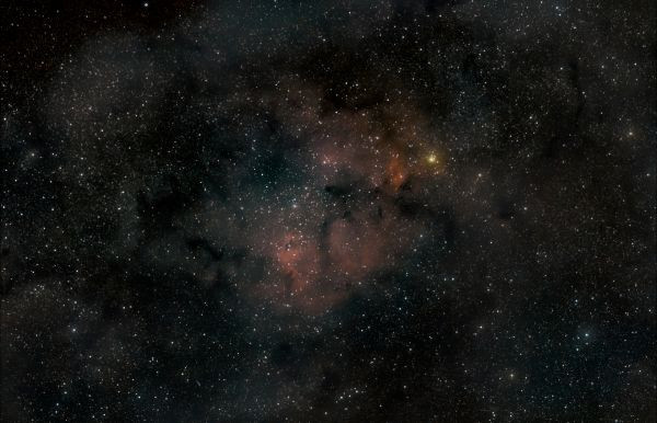 Elephant's Trunk and Garnet Star - Astrophotography