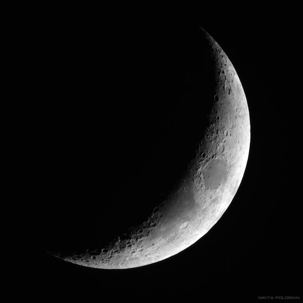 Луна 17 января - астрофотография