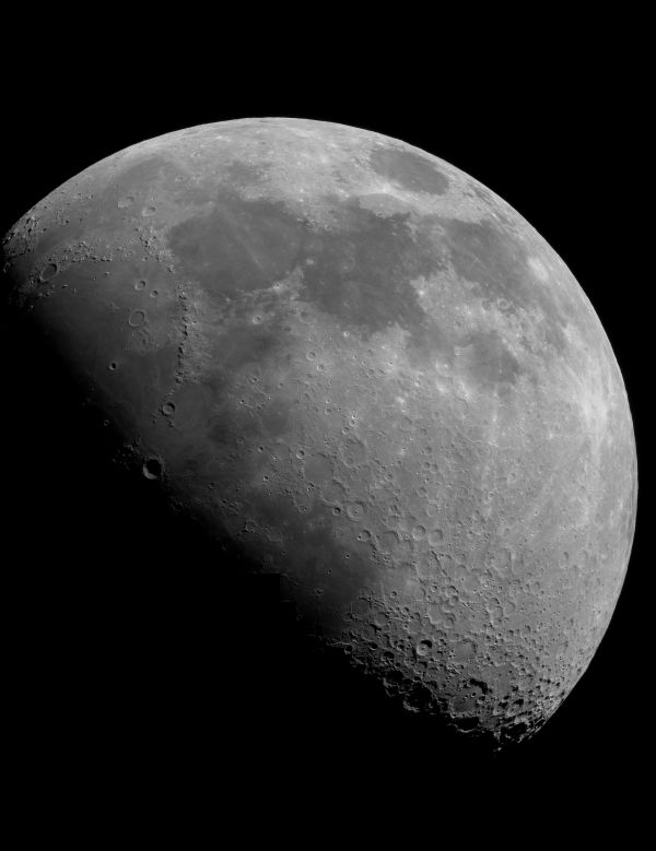 Панорама Луны 21 апреля 2021 года - астрофотография