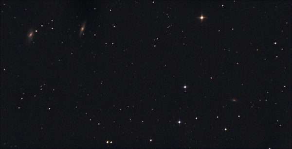 Трио галактик NGC 3628, М 65 и М 66. М 66 в созвездии Льва. 10.04.2021.  - астрофотография