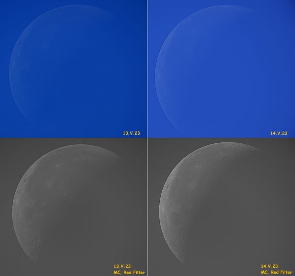 Дневная Луна на АФ-2023 - астрофотография