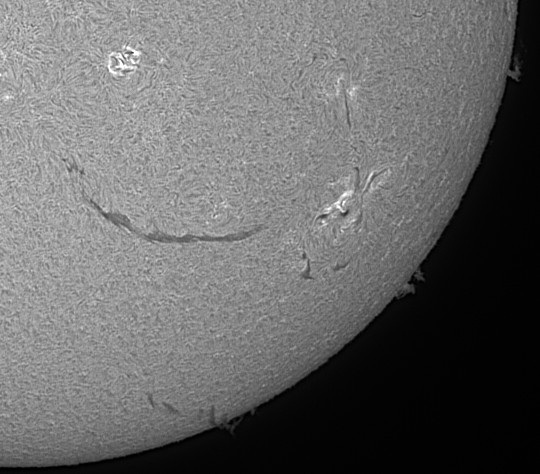 Solar smiley ;) 22.03.2026 - Astrophotography