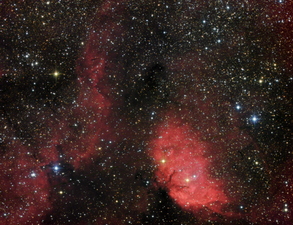 SH2-101 Tulip nebula HaLRGB - астрофотография