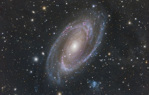 M81 Galaxy RGB+Ha - Astrophotography