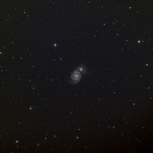 M51 накопление 12 минут - астрофотография